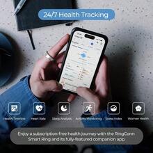 RingConn Gen 1 Smart Ring For Women/Men No App Subscription Size First With Sizing Kit Smart Ring Health Tracker 7-Day Battery Life Fitness And Sleep Tracker For IOS And Android Silver Size 6 - 6 - View 3