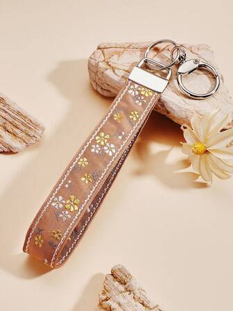 1 pieza de llavero de aleación de zinc, llavero, encantos de bolso, regalos para mujeres, cadena de bolso, llavero de cinta de doble capa, llavero de cinta, accesorios de llavero, llavero de muñeca, llavero impreso de cinta, llavero de coche de mujer, llavero de bolso y colgante de mujer, llavero universal, llavero de moda de mujer (Debido a diferentes ángulos de disparo de luz, puede haber una ligera diferencia de color, prevalecerá el producto real).