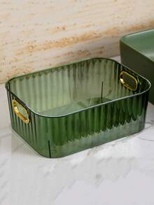 Light Luxury Acrylic ,Desktop Cosmetic Storage Box - Clothes And Miscellaneous Items Coffee Table Snack Storage Basket,Clear Makeup Organizer Bathroom Vanity Skin Care Organizer, Can Be Placed In Bedroom, Bathroom, Closet, Kitchen, Dresser Or Countertop To Organize Small Clutter. Ideal Gift For Christmas, Valentine's Day, Birthdays And Many Other Holidays.(Items Will Be Scratched Due To The Shipping Process, But It Does Not Affect The Use) - 彩色 - 查看 23