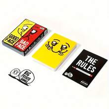 Good Face Bad Face Party Game – 14+ Age Group 2-5 Player Card Game, 7x10cm/2.75x3.9in Portable Adult Tabletop Game For Game Nights & Casual Gatherings, Humorous Social Interaction Game For Lighthearted Group Fun - Multicolor - View 4