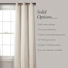 Decor Sheer arandela Panel con Aislamiento Blackout Lining, habitación oscurecimiento Ventana Cortina Set (par), 120" x 38", Wheat(3An x 38Al cm (1 Paneles) Trigo) - Multicolor - Ver 9