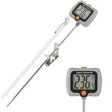 EstiloTendenciaTermóMetro De Aceite Para Freidora Profunda Con Clip Para Olla, El Mejor TermóMetro De FreíR Largo Con VisualizacióN Giratoria Extragrande, Para FreíR Ollas Altas Para FreíR Velas De Cocina, AzúCar,Calidad PremiumVersióN Mejorada - Chocolete - Termómetro de caramelo - Ver 13