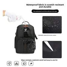 JINNUOLANG Kamera Rucksack, geeignet für Canon, Nikon, DSLR & Systemkameras, wasserbeständig & strapazierfähiger Fotorucksack - Einheitsgröße - Übersicht 8