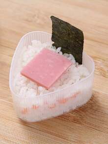 [1/2 pièces] Moule à sushi triangulaire - Moule à boule de riz créatif, boîte à bentō à sushi portable pour l'extérieur, boîte à lunch pour pique-nique, ustensile de cuisine, accessoire de cuisine - Multicolore - Voir 8