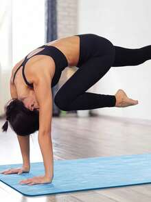 1pc Camouflage Pattern EVA Yoga Mat - Multi-Functional Exercise Mat, Suitable For Men & Women, Ideal Non-Slip Exercise Mat For Yoga, Pilates, Gym Workouts, Tear-Resistant, Suitable For Home, Stretching, Floor - Multicolor - View 8