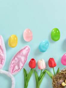 24pcs Fillable Easter Eggs, Mixed Color Easter Eggs, Easter Party Favors, Easter Surprise Eggs, Easter Decoration, Easter DIY Craft Eggs, Easter Coloring Eggs, Easter Gift Box, Easter Candy Box, Easter Stuffed Snacks, Easter Egg Hunt, Easter Party Supplies, Easter Table Decor, Easter Room Decor, Easter Home Decor, Party Favors - Easter Egg - View 9