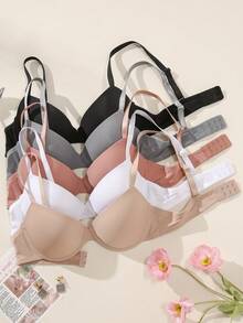 Bộ 5 áo ngực có gọng thời trang nữ MIMILEMON - Nâng đỡ, định hình và nâng ngực, gợi cảm nhưng vẫn thoải mái suốt cả ngày. - Nhiều màu - Xem 10