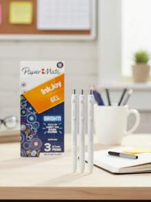 Paquete de 3 Bolígrafos Paper Mate de 0.7 mm - Blanco - Ver 2