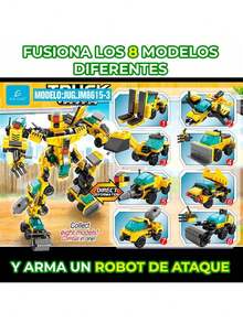 ELE-GATE  Juguete de Bloques Vehiculo de Carga Armable 2 en 1 32pzs - Multicolor - Ver 2