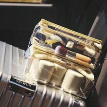 Travel Containers Basic Skincare Set - Magnetic Containers With Lids, Carry On Travel Essentials Women/Men - 3 Small Capsules 0.56oz - Cleanser, Moisturizer - Labels - Evergreen - 基礎套裝 + 常青套裝 - 查看 7