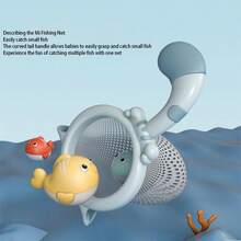 5 juguetes de pesca magnéticos para niños, mesa de agua interactiva, bañera, juguete educativo con caña, red y pez para niños pequeños en edad preescolar. - Multicolor - Ver 3