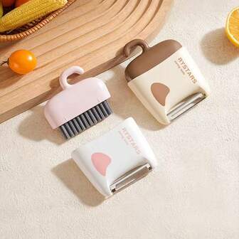 1pc 2-In-1 Fruit & Vegetable Peeler And Brush, Multi-Functional Sharp And Portable Kitchen Peeler
