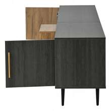Television Stands & Entertainment Centers - Grey + MDF + 90 Inches Or Larger-1 - View 7