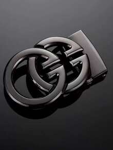 1条男士双G扣皮带，压纹休闲百搭皮带，适合年轻人 - 彩色 - 查看 5