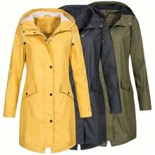 Thick Hooded Long Waterproof Reusable Portable Rainwear Full-Body Durable Retractable Waterproof Wear-Resistant Raincoat For Outdoor Mountaineering Hiking Cycling Travel Camping Rainstorm Proof Snowproof,Spring Summer Picks,Brides Maid Gifts,Room,Bedroom Deccor,Bedroom Deccor,Beach,Travel,For Men,For Women,Vacation,Women's Day,Travel Essentials,Wedding Favours,Y2k,Bedroom,Car Acessesories Women,Kitchen Deccor,Cute Stuff,Outdoor,Garden,Travel Essentials,Portable Essentials,Beach Essentials,Graduation Season,Commencement,Graduation Ceremony,Graduation Gift,Graduation Present,Graduation Gift,Graduation Present,Congrats Grad,Congratulations Graduate,Valedictorian,Finish School,Graduation Party,Outdoor Essentials,Travel Portable,Hiking Essentials,Camping Essentials,Portable Tools,Summer Essentails,Summer Portable,Raincoat / Rain Jacket / Waterproof Jacket / Rain Poncho / Poncho Imperméable / Capa De Chuva / Impermeable / Rain Gear / Kids Raincoat / Adult Raincoat / Outdoor - màu đen - Xem 2