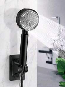 5-Setting Adjustable High Pressure ABS Shower Head, 3 PiecesSet Includes (5-Setting Shower Head + 59-Inch Hose + Shower Holder Base) - You Can Choose To Purchase The Shower Head Alone Or The Complete Set With Holder