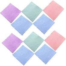 10 piezas Toallas Faciales Microfibra Coral Fleece Paos Desmaquillantes Compactos para Mujeres Uso Casa y Viaje Colores Aleatorios Color Aleatorio Color Aleatorio - inicial - Ver 1