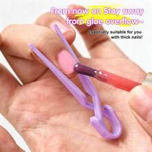 5pcs Nail Care Protector Clips, Polishing Anti-Spill Anti-Staining Protector Clips, Nail Polish Spill Proof Nail Clippers, Nail Polish Applicator Protector, Reusable Nail Protection Covers - Multicolor - View 5