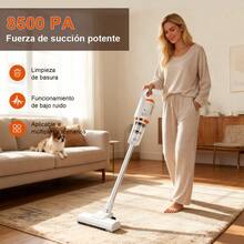 Aspiradora inalámbrica portátil para uso doméstico, potente para el coche, pequeña, con función de aspirar y trapear, máquina para barrer y fregar el suelo - XCQ02 - Ver 3