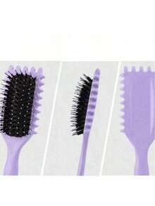 Curl Defining Brush –Curly Hair Brush With Bristle And Special Design, Curl Define Styling Brush Especially For Curly Hair, Shaping And Defining Curls For Women Men To Reduce Pulling And Curl Separation., Hair Brush, Comb, Hair Tools, Hair Products And Accessories For Barber Salon Beauty Back To School, Travel Holiday Essentials, Hair Accessories For Women, Brush, Hair Brushes, Edge Brush, Brush Hair Comb, Comb Hair, Detangling Brush, Ball Brush, Mini Hair Brush, Hair Brush Set, Wooden Comb,Hair Brush, Brush, Comb, Slick Back Brush, Hairbrush, Edge Brush, Brush Hair, Hair Comb, Hair Brush Set, Comb Hair, Mini Hair Brush, Detangling Brush, Hair Brushes,Hair, Accessories, Hair Products, Hair Tools, Hair Stuff, Hair Care, Curly Hair Brush, Barber, Barber Accessories, Hairdressing Equipment - Multicolor - View 8