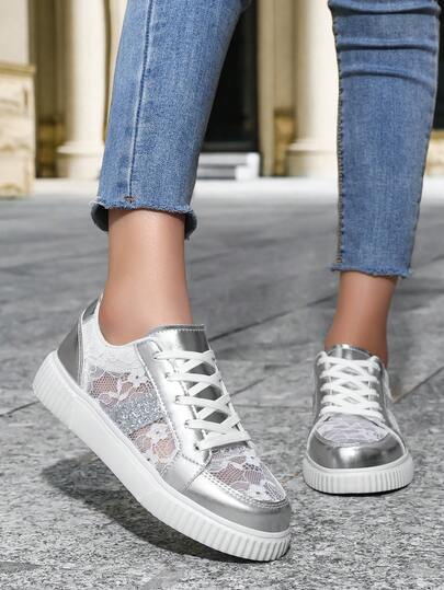 女士时尚休闲鞋，户外透气舒适防滑休闲运动鞋，滑板鞋