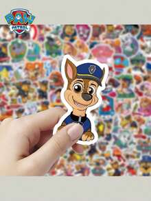 100 Pieces Of Cartoon Stickers, Paw Patrol, No Repetition, Decorative Stickers, Suitable For Birthday, Party Decoration, Giving To Friends Or Classmates, Party Atmosphere Decoration, Perfect Party Decoration, Home Decoration Ornaments, Perfect Room Decoration, Christmas Gifts Valentine's Day, Ideal Friend Gifts For Birthday Celebrations, Souvenirs, Women's Souvenir, Cute Aesthetic, Valentine Day, Gifts, Decorations, Home Decor, Valentines Gifts - Multicolor - View 4