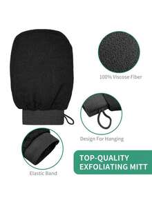 1pc/2pcs/4pcs Deep Exfoliating Gloves, 100% Viscose Fiber Scrub Bath Cleaning Gloves For Skin Cleansing, Dead Skin And Dirt Removal (Random Packaging) - Multicolor - View 6