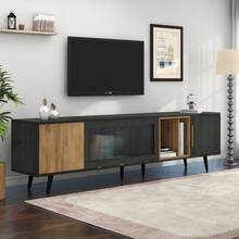 Television Stands & Entertainment Centers - Grey + MDF + 90 Inches Or Larger-1 - View 4