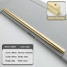 Modern Minimalist Drawer Handle Solid Aluminum Alloy Furniture Wardrobe Cabinet Door Handles Hardware Dresser Handles - Multicolor - View 17