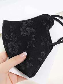 New Elegant Rose Jacquard Ladies Face Mask, Exclusive Wind-Proof, Warm, Breathable 3D Mask, Can Modify Face Shape, High-End Fashion Stereo Mask - Multicolor - View 9