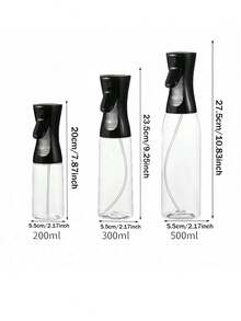 2-In-1 Olive Oil Sprayer Bottle, Kitchen Essential, Modern Style Sprayer, High-Quality Plastic, Suitable For Home Cooking And Professional Chefs