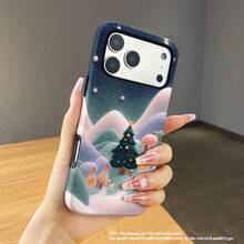 Funda impresa con escena navideña de nieve SamsungSamsung1pc, hecha de un PC duradero + carcasa protectora dos en uno, con un diseño de doble capa para excelente protección contra caídas.Compatible con iPhone 17/16/15/14/13/12/11 Pro y 17 Pro Max - Blanco - Ver 7
