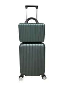 Carry-On Suitcase With Anti-Theft Zipper! - Màu xanh lá cây đậm - Xem 14