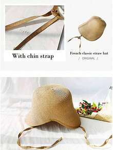 HIMESPORT Elegant Straw Regency Bonnets Hats For Women Party Sun Hats