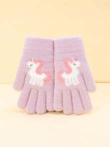 زوج/زوجان من قفازات محبوكة دافئة للأطفال، قفازات مخططة بنقشة القلب مع تشطيب مخمل، قفازات شتوية دافئة للبنات لحماية من البرد، مناسبة للارتداء اليومي، هدية مثالية لعيد الميلاد - متعدد الألوان - مشاهدة 17