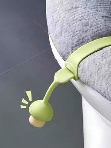 4pcs Silicone Mushroom Shaped Toilet Seat Lift Handles, Cute Toilet Lid Lifter, Toilet Seat Cover Lifting Tool, Bathroom Anti-Splash Toilet Seat Grip Handles - Multicolor - View 1