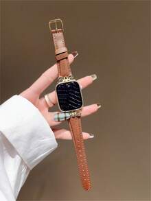 Advanced Leather Bracelet Strap, Compatible With 38/40/41/42/44/45/46/49mm Dials, Compatible With Apple Watch Ultra/Se11/10/9/8/7/6/5/4/3/2/1 Series Straps - 42/44/45/49mm (s10) 46mm - View 5