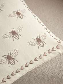 LCUHPCL 1 pièce Housse de coussin décoratif avec broderie 3D d'abeille, convient pour le salon, la chambre à coucher, les fêtes et divers environnements, toutes saisons - Multicolore - Voir 7