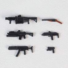 13件套创意3D打印可动人偶玩具，特种部队士兵人偶模型，多关节可动，配有武器，幸运娃娃减压组装收藏玩具模型 - 彩色 - 查看 15