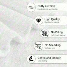 1pc Cozy Bee-Themed Flannel Blanket - Soft Dual-Sided Honeycomb & Bees Pattern With Cartoon Bees, Honey Pots & Floral Motifs In Yellow, Black, White - All-Season Bedspread For Sofa, Bed, Camping - Ideal Gift For Women, Durable Machine-Washable Flannel - 彩色 - 查看 5