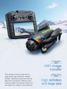 K21, Brushless Motor Drone, 4.3-Inch Image Transmission Screen Remote Control, Electric Lens, Obstacle Avoidance On All Sides Optical Flow Hover, One Click /Landing, Quadcopter - Multicolor - View 4