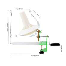 WOBENFOG Large Capacity Yarn Winder, Hand Operated With Easy Clamp-On Base, Metal Yarn Ball Winder, Fiber/Wool/String Ball Winder, For Crocheting - Silver - View 2
