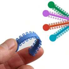 1-40件/套 多色弹性正畸结扎带 - 柔软高弹力牙套带 | 易于护理的口腔卫生套装 - 彩色 - 查看 9