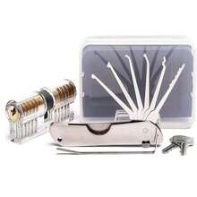 2026 New Upgraded 34pcs Heavy Duty Stainless Steel Padlock Set With Same Key, 40mm Lock Body Width, 2-Inch Lock Shackle Length, Comes With Lock Pick Tools - Black - View 8