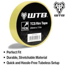 WTB TCS i21 26 mmx11 m Rim Tape Roll for 5 Wheels(TCS Rim Tape, 24mm x 11m Rolling (for 5 wheels) -i19) - Multicolor - Ver 3