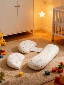 Pregnancy Nursing Pillow, Maternity Side Sleeper Support Pillow, Pregnancy Supplies, Leg Wedge Pillow - Multicolor - View 6