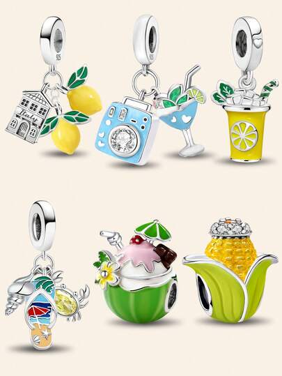 1pc 925 Sterling Silver Herringbone Pendant With Ocean Charm, Suitable For Women Bracelet/Bangle DIY Jewelry Making, Christmas Gift