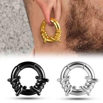 1pc 6mm(2g) Ear Weights Hangers Ear Plugs For Stretched Lobe 316L Stainless Steel Piercing Body Jewelry For Women Men Punk