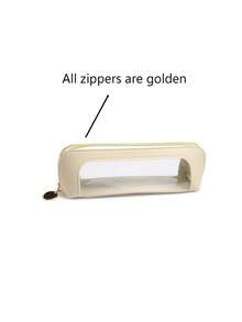 1 pieza Bolsa transparente para brochas de maquillaje, bolsa de almacenamiento de cosméticos portátil, adecuada para viajes diarios, bolsa de almacenamiento con cremallera, bolsa organizadora, artículos de papelería multifuncionales, bolsa de almacenamiento con cremallera, bolsa organizadora, bolsa de almacenamiento de cosméticos portátil, accesorio de uso diario versátil para mujeres, bolsas de maquillaje, artículos esenciales de viaje, regalos, relleno de calcetines, decoración de habitación - Multicolor - Ver 9