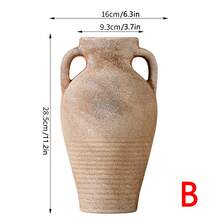 Bình hoa gốm sứ cổ điển, đồ trang trí nhà cửa, chậu gốm, bình trồng cây. - Rỉ Nâu - Xem 8